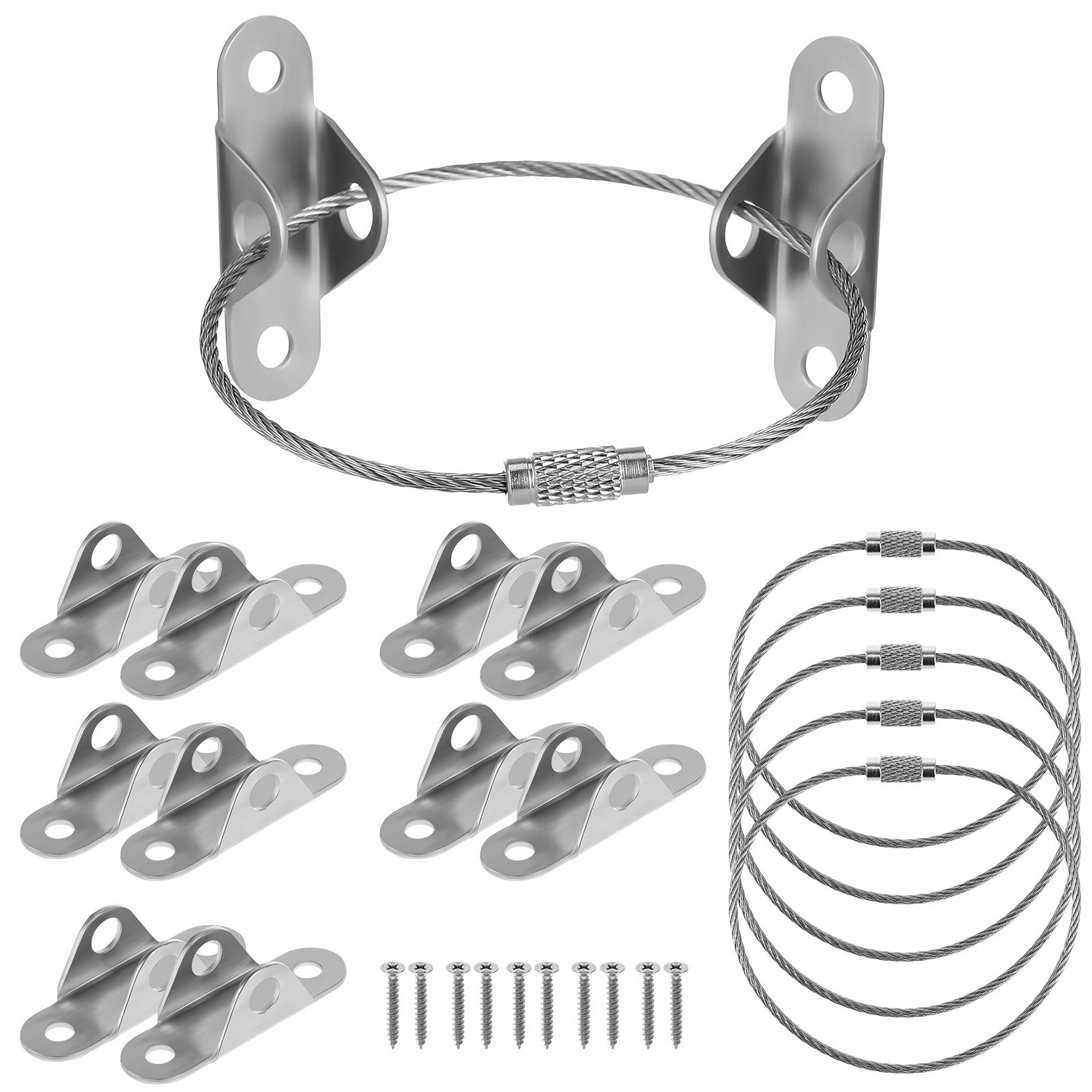 Earthquake Anchor Strap - Juego de 6 anclajes antivuelco para