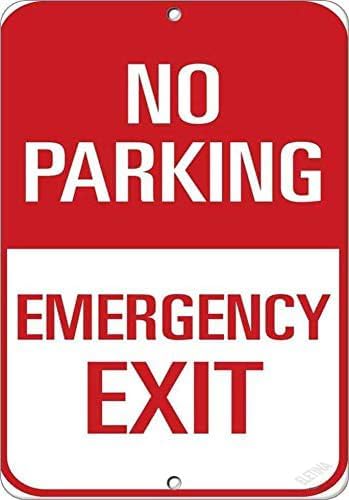 Emergency Exit Sign - Señal de advertencia para calle, placa