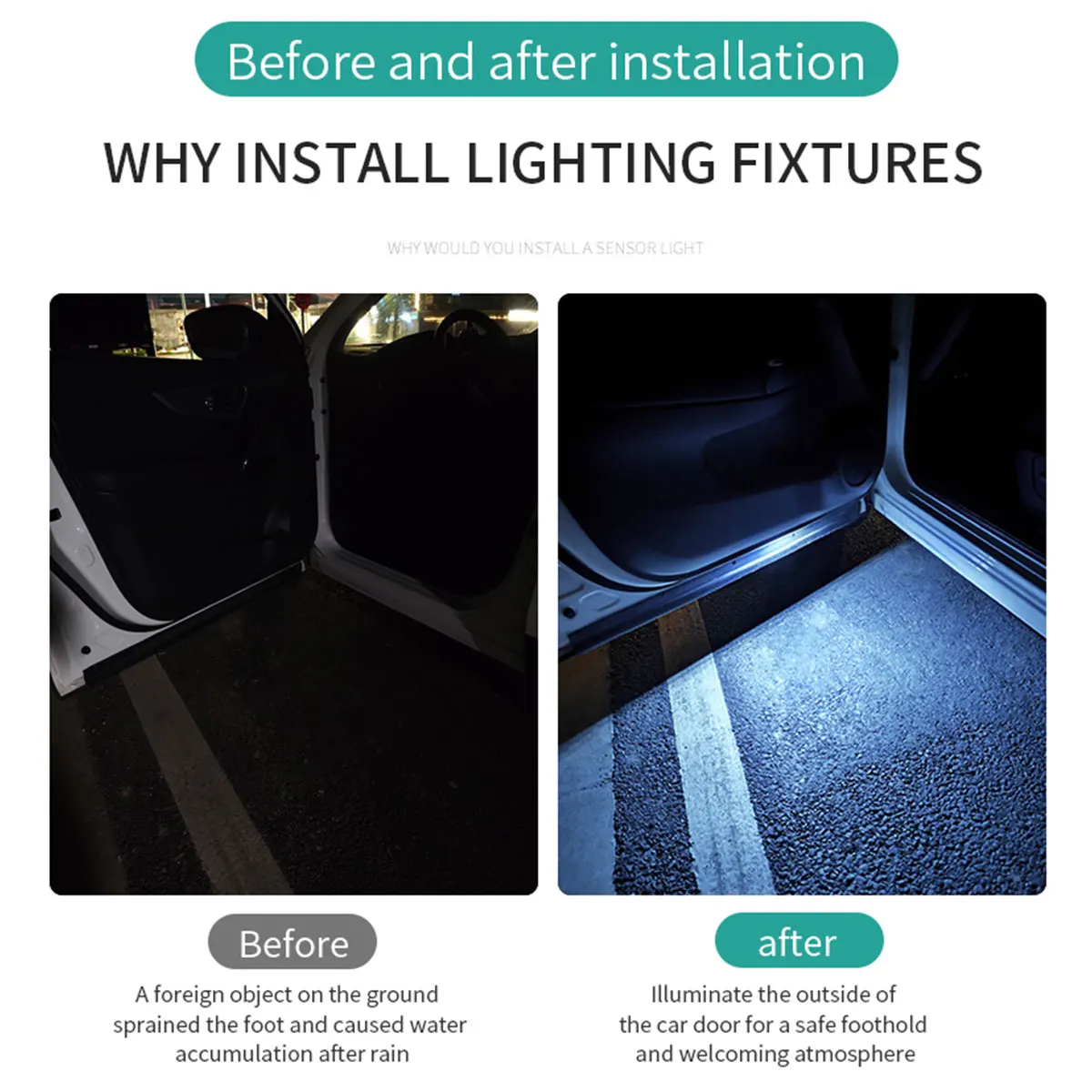 Luces LED para Puerta de Coche - Emergency Exit Sign reseña y precio