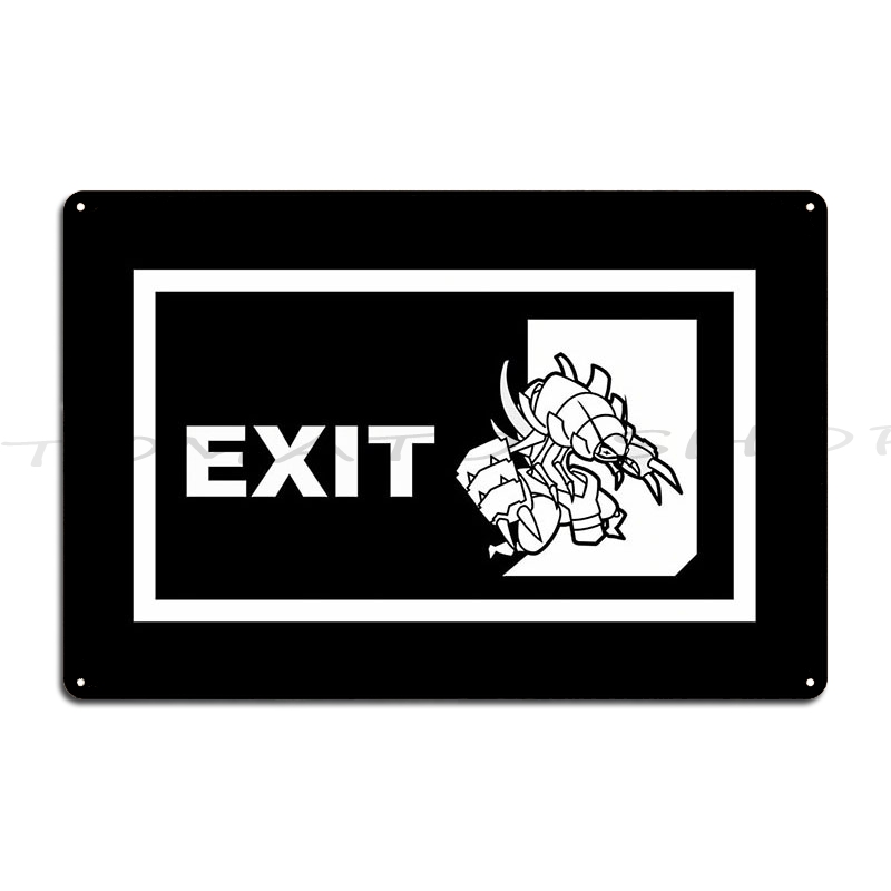 Letrero metálico de salida de  - Emergency Exit Sign reseña y precio