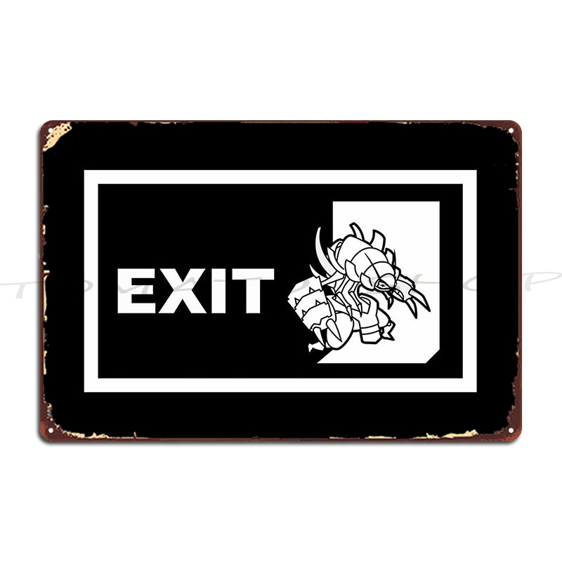 Letrero metálico de salida de  - Emergency Exit Sign reseña y precio