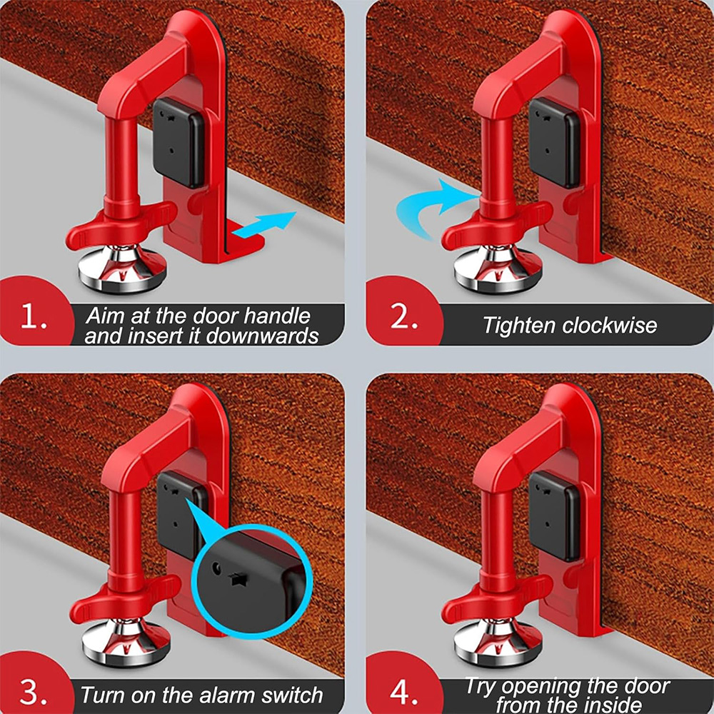 Tope de puerta con alarma alim - Door Stop Alarm reseña y precio