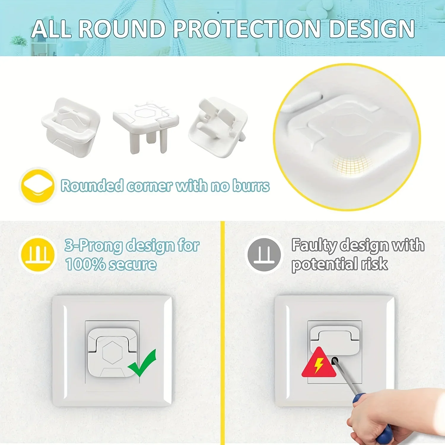 1/3/5/10/20 unidades de protec - Outlet Cover Baby reseña y precio
