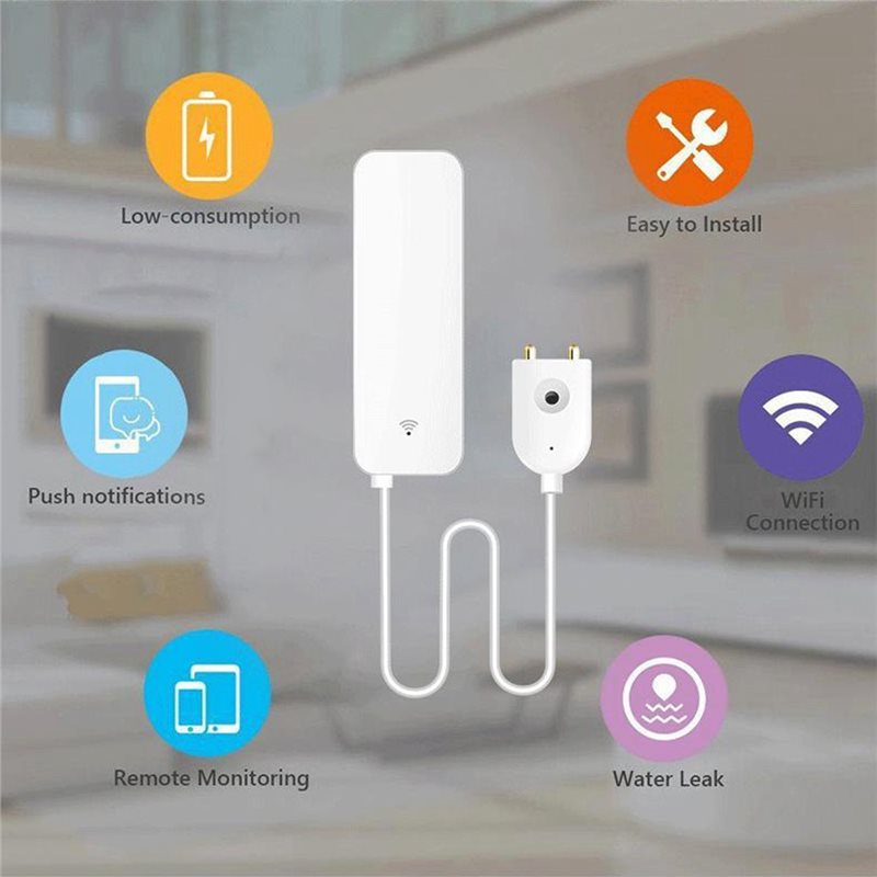SYW-Tuya WIFI Alarmas de Desbo - Water Alarm Sensor reseña y precio