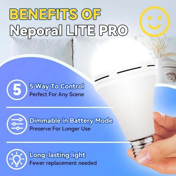 Bombilla de Luz Recargable de  - Power Outage Light reseña y precio