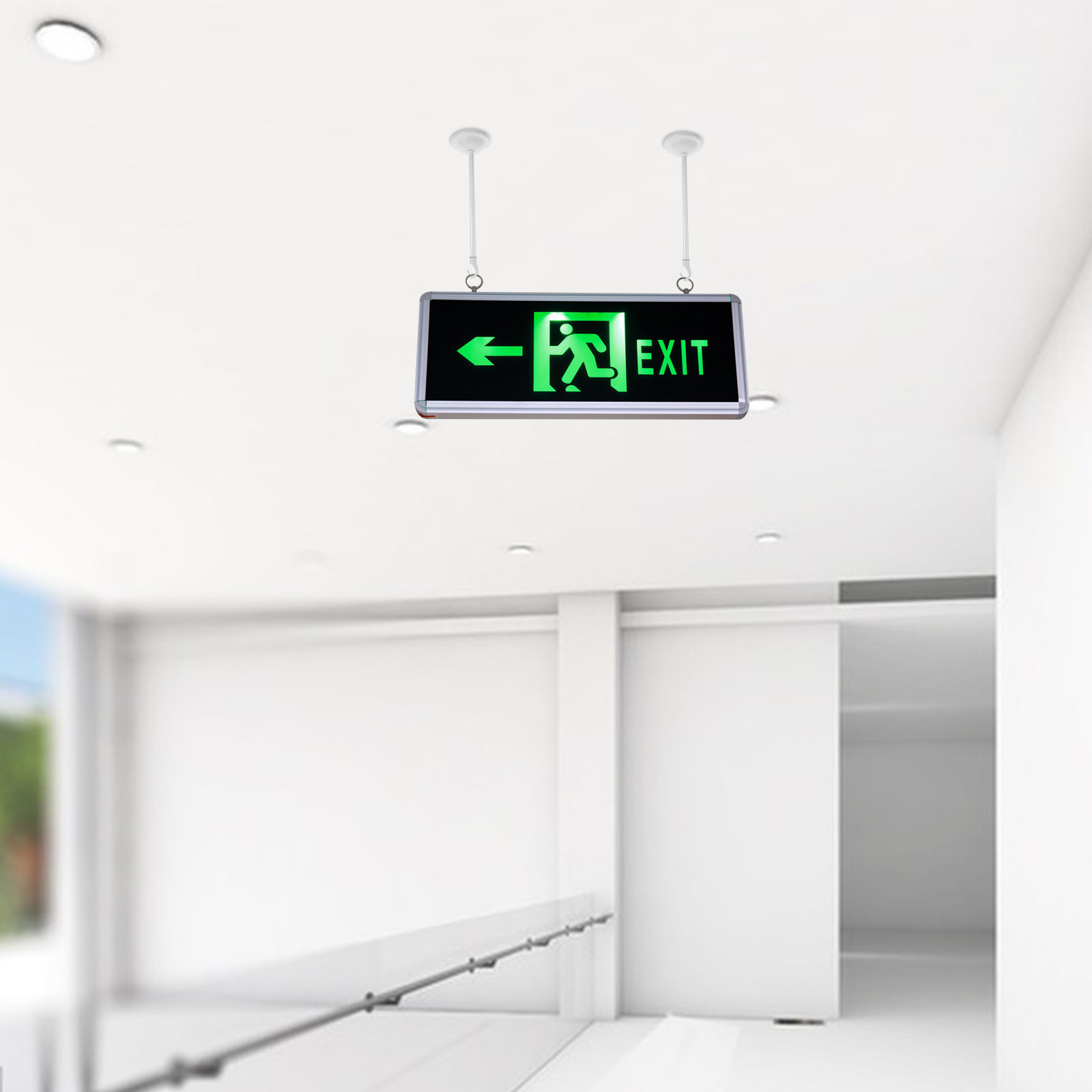 2 unidades de barras de hierro - Emergency Exit Sign reseña y precio